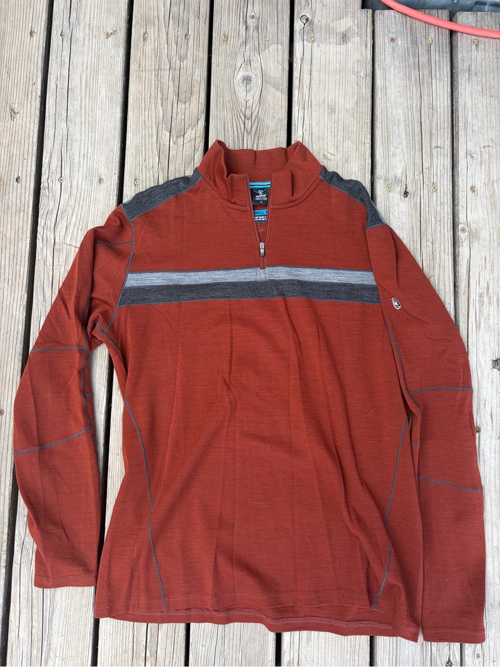 Men's Rust Quarter-Zip Performance Pullover - Champion